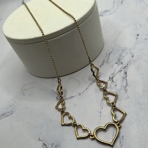 Avon Vintage Heart Gold Necklace.